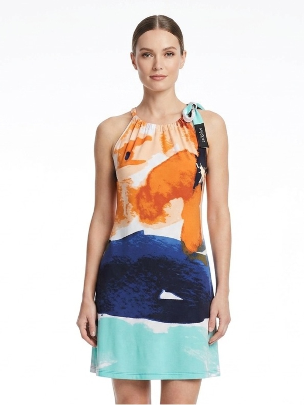 ALFANI Tank Sundress Southwest Print Blue Orange Turquoise PS SP EUC $70